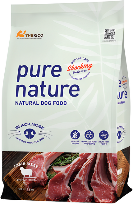 퓨어네이쳐 강아지 양 고구마 건식사료, 1.2kg, 1개