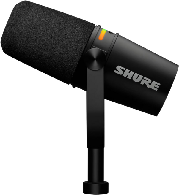 슈어 MV7+ SHURE USB XLR 하이브리드 듀얼 마이크, 블랙
