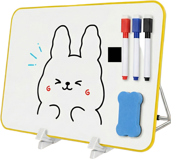 서플라이랩 스탠딩 미니 양면 자석 화이트보드 세트, 1세트