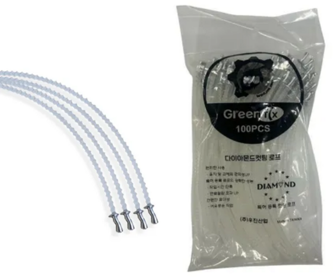 그린픽스 초경량 예초기 줄 날 나일론줄 나이론 예초기와이어 끈 100개