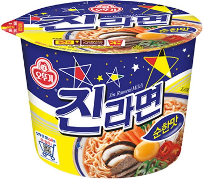 오뚜기 진라면 순한맛 큰컵 110g, 12개