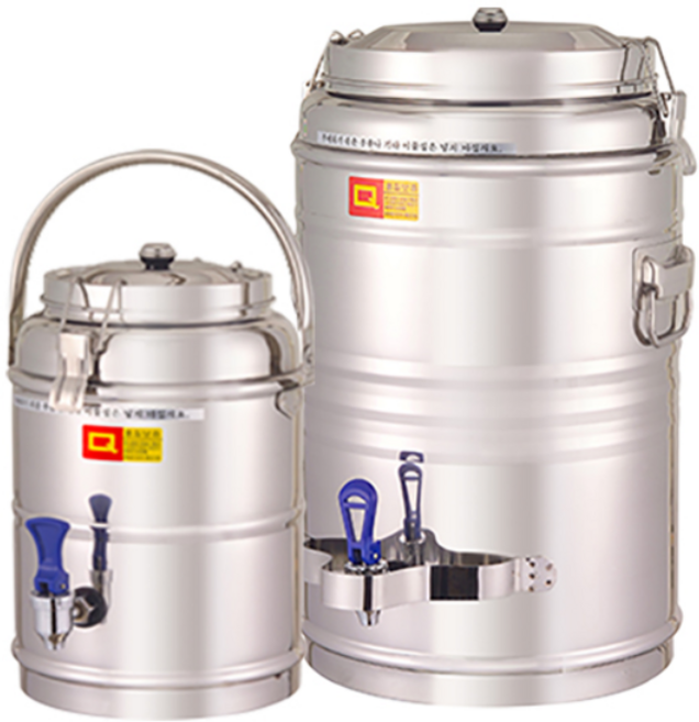 리빙플랜 보온보냉물통 16호 스텐물통 대용량 업소용, 1개, 상세페이지 참조