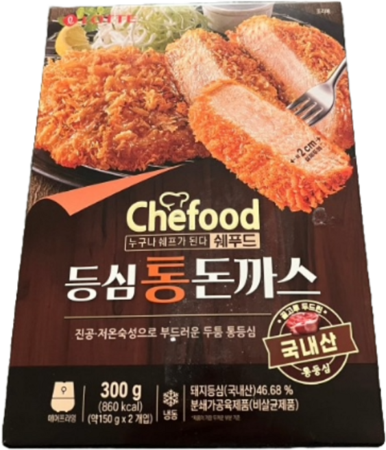 Chefood 등심통돈까스 300g, 8개