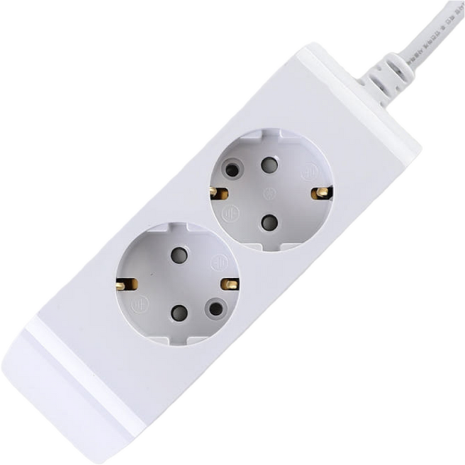 현대일렉트릭 하이탭 국산 멀티탭 2구 콘센트, 화이트, 1개, 1.5m