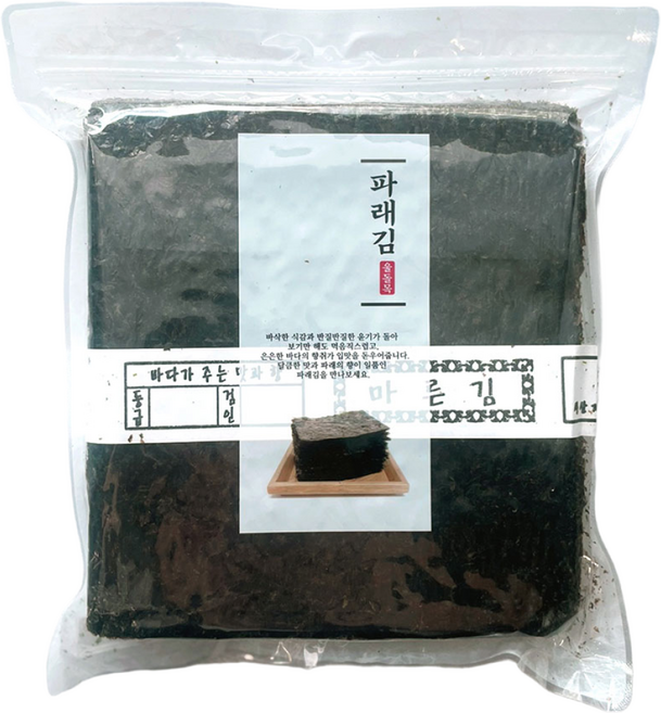 울돌목물산 완도산 파래김 100장 지퍼백 포장, 1개