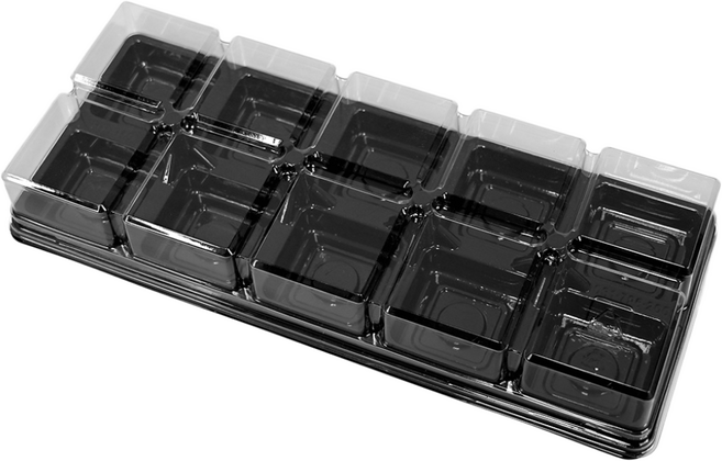 제이팩토리 곶감 만주 화과자 사각 포장 케이스 10구, 20개