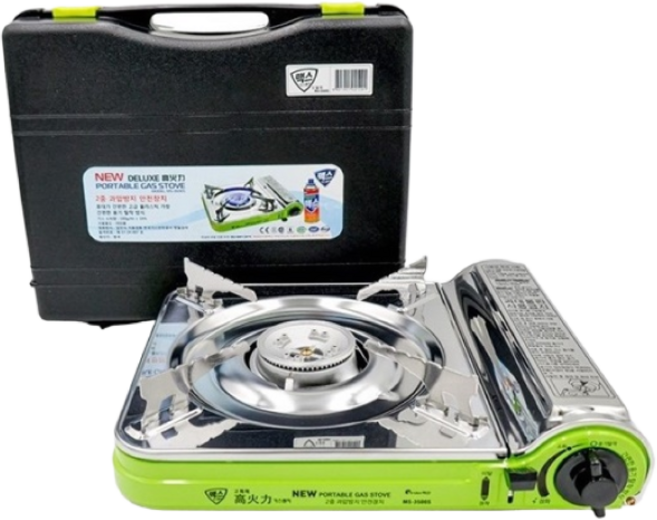 맥스 휴대용가스버너 스텐 고화력가스렌지 MS-3500S 부르스타, 그린, 1개