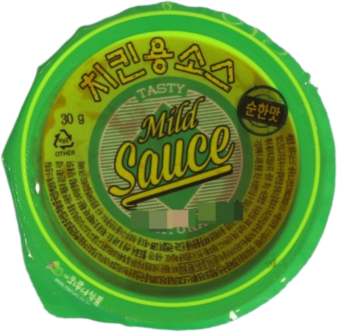 뫼루니식품 디핑소스 일회용 양념치킨 치킨용소스 순한맛, 60개, 30g