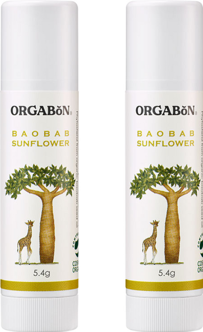 오가본 씨앗품은 촉촉 립밤, 5.4g, 2개