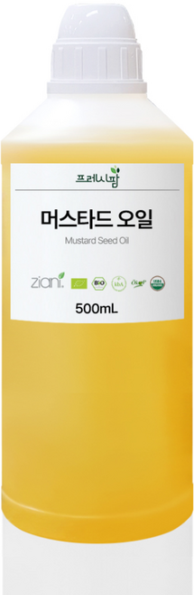 머스타드 오일 비정제 100ml 500ml 1L 머스타드씨, 1개
