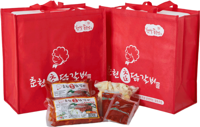 춘천 국내산 냉장육 춘천닭갈비 2kg 7-8인분(맛선택 2종) 택배, 2개, 1kg