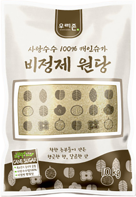 사탕수수 원당 20kg~10kg / cd 비정제설탕 100%, 10kg, 1개
