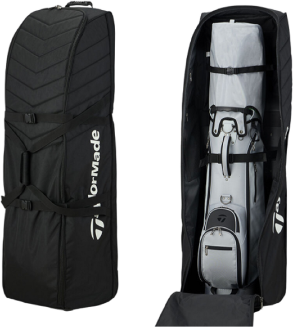 테일러메이드 골프 하드케이스 휠 바퀴형 항공 트래블 커버, 블랙