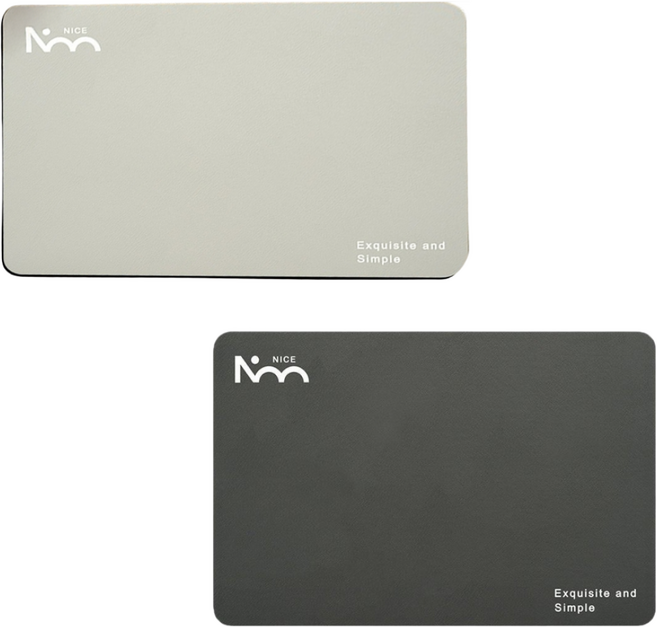 GreenBucket 빨아쓰는 논슬립 소프트 규조토 욕실 주방 발매트 총2개, 다크 그레이+실버그레이