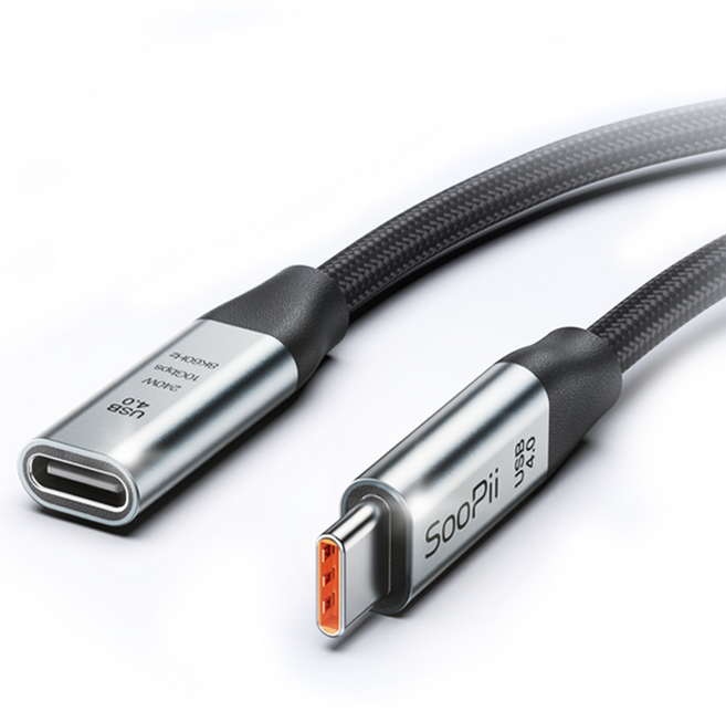 수피 USB4 240W 8K 초고속 연장 케이블 S43E 0.5m, 1개