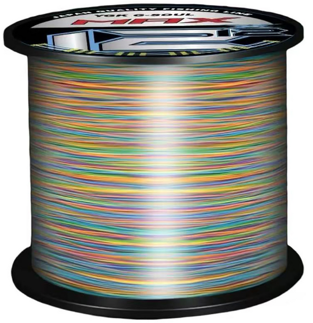 YGKX PE 일본 원사 8합사 12합사 오색선 다섯 가지 색상 합사 낚싯줄 원작바다낚싯줄, 1개, 8합사500m