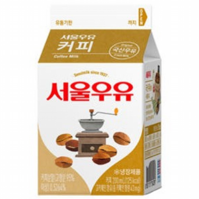 서울우유 카톤 커피우유, 10개, 200ml