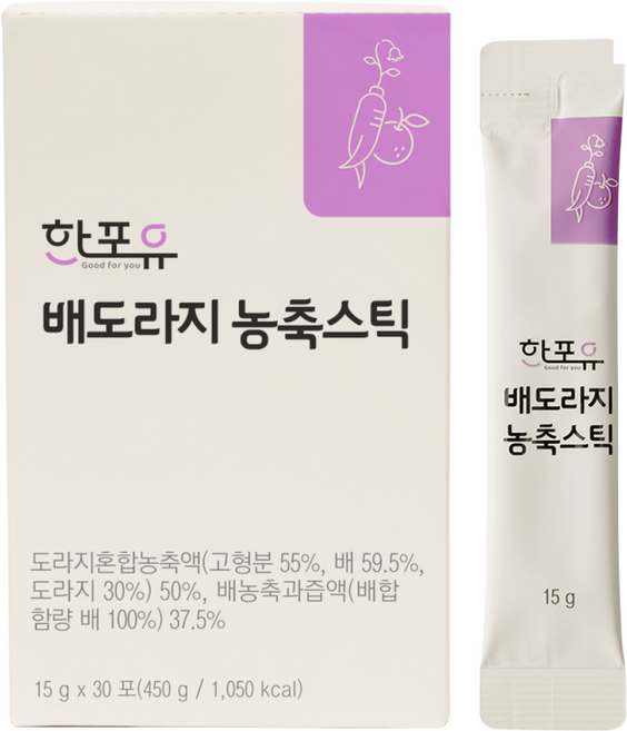 한포유 배도라지 농축 진액 스틱 15g X 30포, 6개, 450g