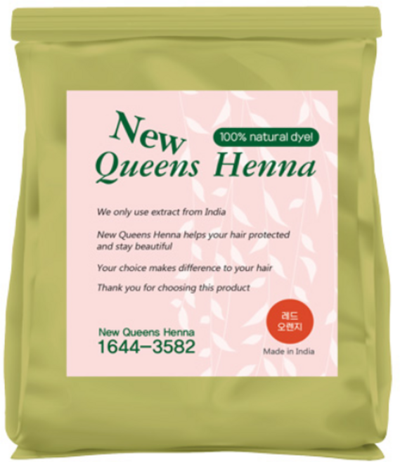 퀸즈헤나 NEW 천연헤나 염색약, 레드오렌지, 1개