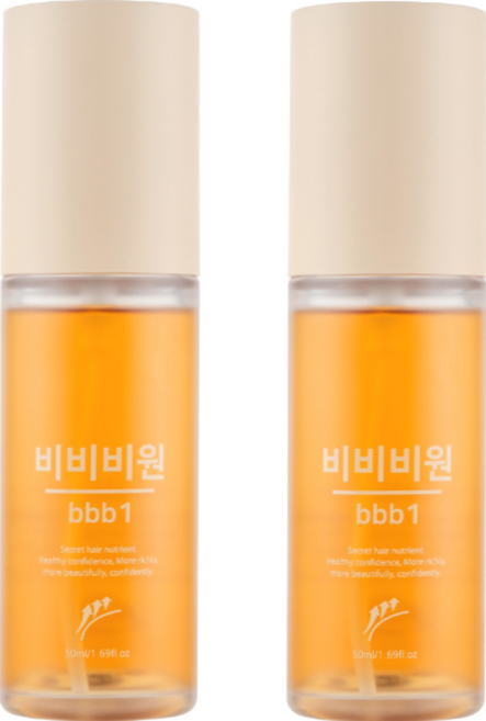 Y존 탈모 무모 빈모증개선 발아순 성분과 식약처인증 탈모방지 성분 3종 맥주효모추출물 함유 비비비원 2개 set, 50ml