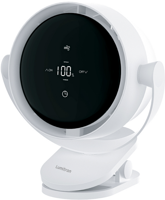 [25년형]루미트론 360도 무선 BLDC 집게형 터치 선풍기 5인치유모차대용량 배터리, 01_선풍기