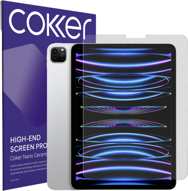 코커 아이패드 종이질감 블루라이트차단 저반사 지문방지 항균 액정보호필름, 페이퍼필, 1개