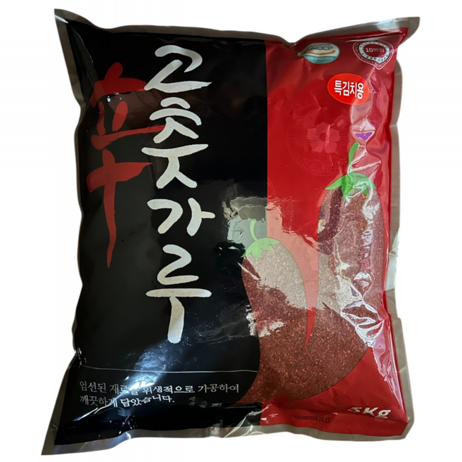신 업소용 고춧가루 김치용 굵은입자 중국산 5kg, 1개