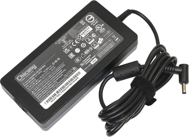 MSI 호환 20V 6A 120W (4.5) 어댑터 A17-120P2A GF63 Thin 10UC 노트북 충전기, 어댑터+케이블, 1개