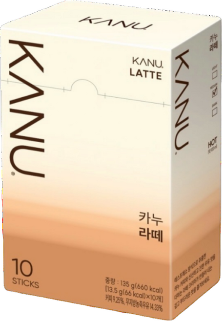 카누라떼 10T, 5개, 10개입, 13.5g