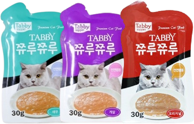 테비 쮸루쮸루 버라이어티 팩 30g*6개 (오리지널 게살 새우)