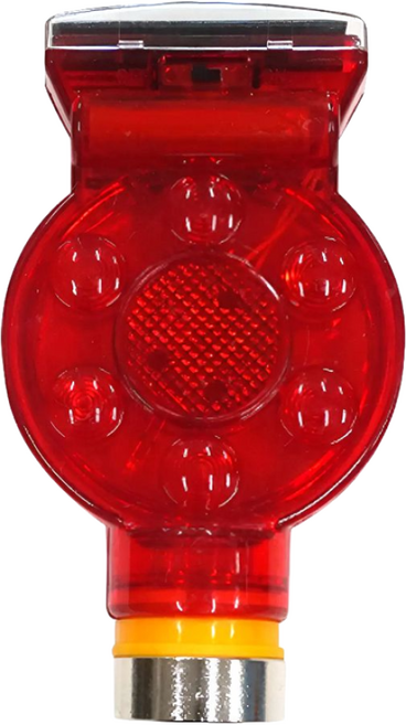 태양열충전식 쏠라 경고등 자석식 자동점멸센서 (SM-619), 적색, 1개