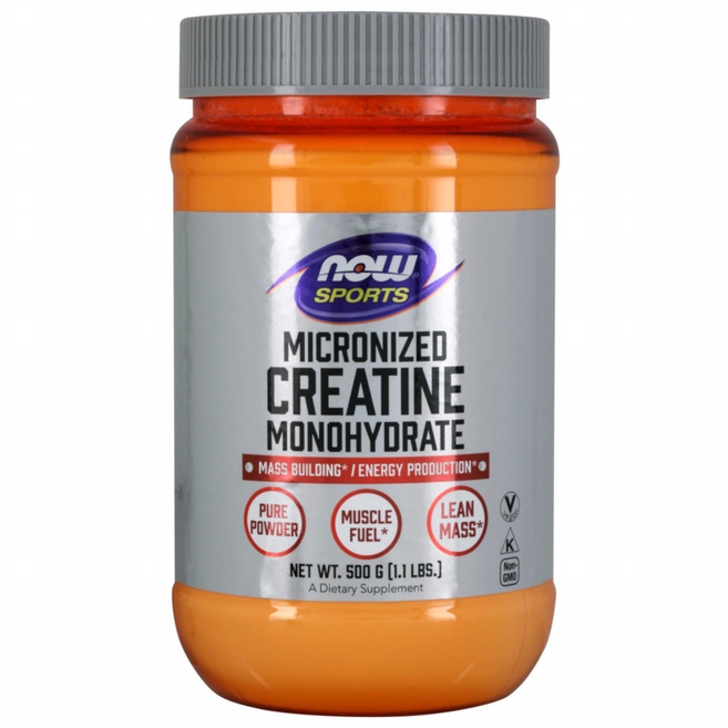 나우푸드 미분화 크레아틴 모노하이드레이트 퓨어 파우더, 500g, 1개