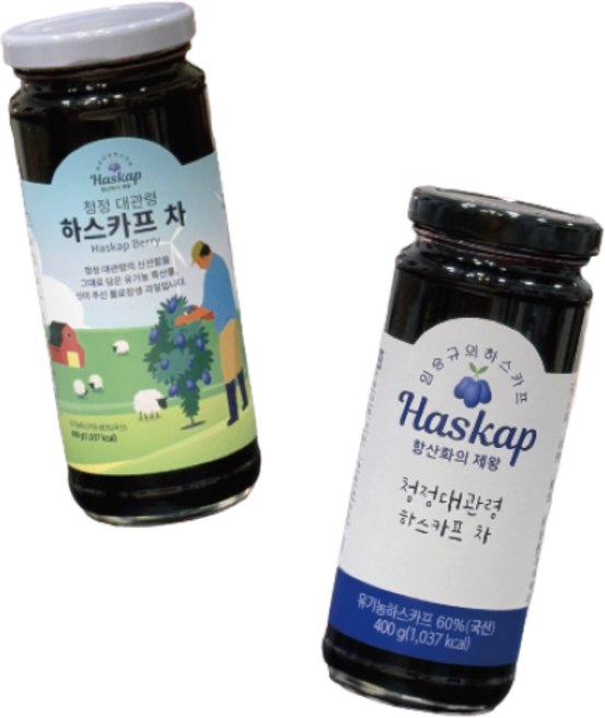 유기농 슈퍼푸드 하스카프 베리 원액 국내산 400ml, 2개