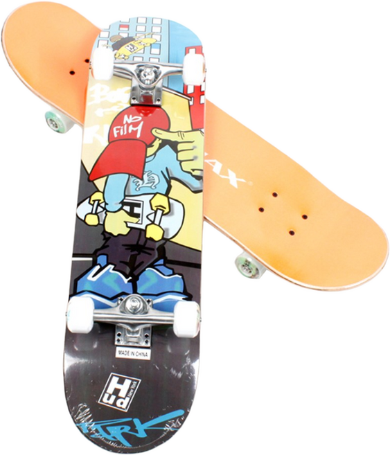 프로맥스 초보자용 스케이트보드, 레드캡, 1개