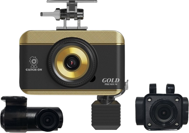 무료장착 캐치온 골드 프리미엄 차량용 블랙박스 3채널 4채널 염경환 승용차 페달 불랙박스 최신형, 3채널(페달카메라미포함), 128GB