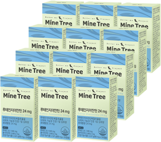 마인트리 루테인지아잔틴 영양제, 12개, 30정