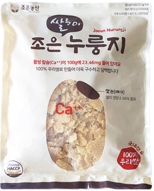 옛날 구수한 가마솥 누룽지 쌀눈이 그대로 살아있는 국산쌀로 만든 고소한 맛, 1kg, 1개