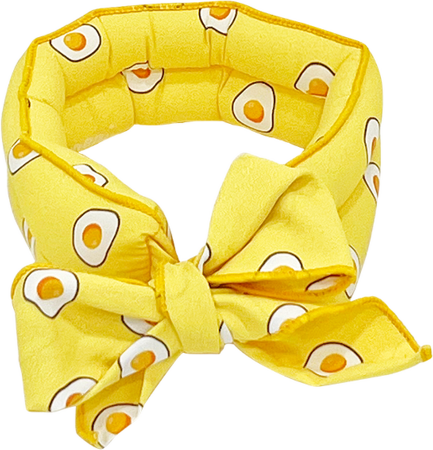 펫프닝 반려동물 강아지 스카프 산책용품 쁘띠스카프, 계란, 1개