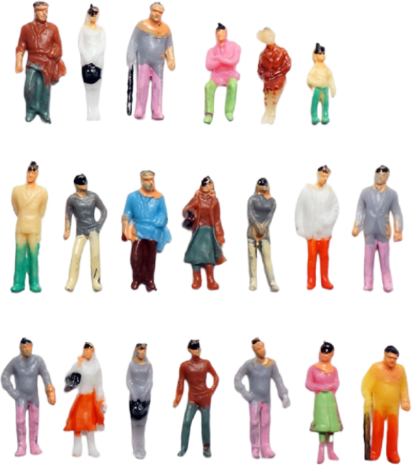 미스토토 컬러 사람 인체 모형 테라리움 디오라마 건축 재료, 1:30(약6.5cm)-5P, 1개