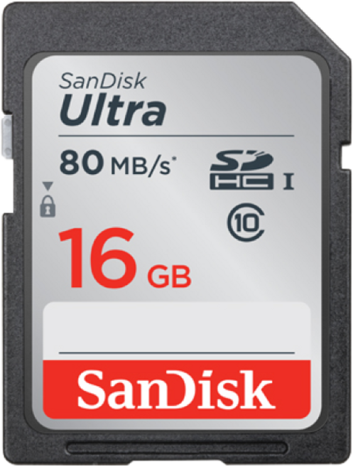 샌디스크 울트라 마이크로 SD UHS-I 메모리카드 SDSQUNS, 16GB, 1개