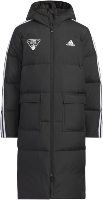 [국내매장판] 아디다스 주니어 3선 롱다운 패딩