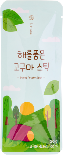 해를품은 국내산 고구마스틱 20g, 50개