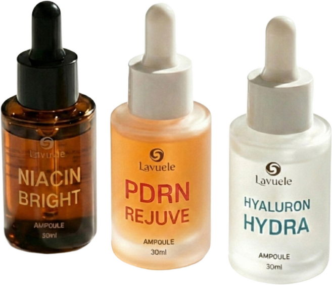 라뷰엘 시그니처 루틴 앰플 PDRN 나이아신 히알루론산 3종세트, 1개, 90ml