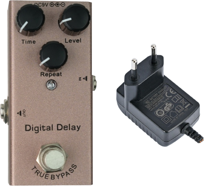 일렉기타 이펙터 디지털 딜레이 어댑터 포함, 1세트