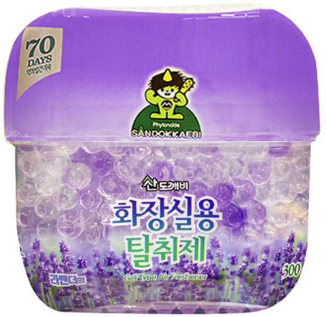 산도깨비 화장실용 탈취제 라벤더, 300g, 1개