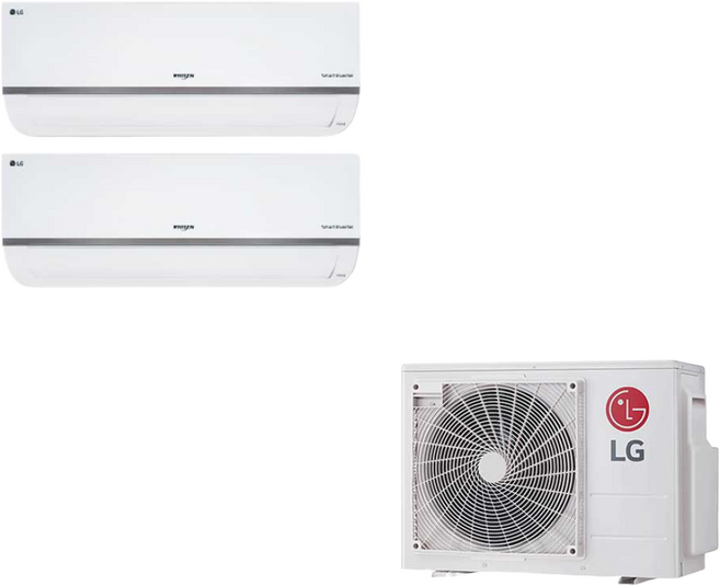 LG휘센 1등급 벽걸이 에어컨 올인원 2IN1 조합형 시스템 6평/8평/10평/13평 ND, 일반배관형, 2IN1(6평+6평)