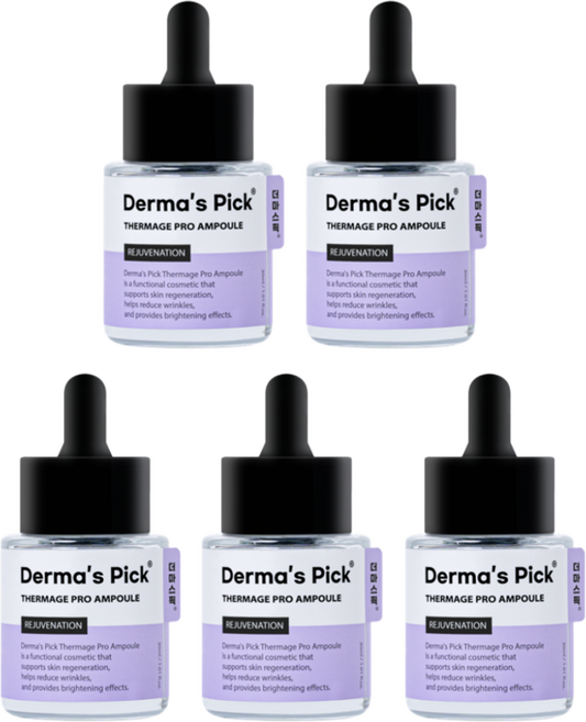 [피부과앰플] 더마스픽 써마지 프로 리포좀 연어 PDRN 엑소좀 EGF 앰플 모공 재생 기미 주근깨 광채 앰플 청담동 피부과 원장 개발, 5개, 30ml