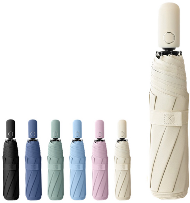 별의 바다 UV자외선 차단양우산초경량 99% 암막양산 우양산 3단 자동우산 미니 접이식 우산 여성용 양산 겸용