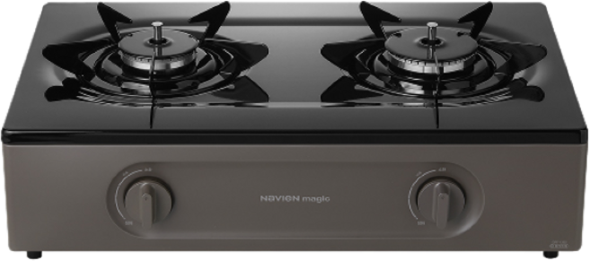 나비엔 매직 가스레인지 2구 원터치점화 4단 미세화력, LNG, GRF-1362ND