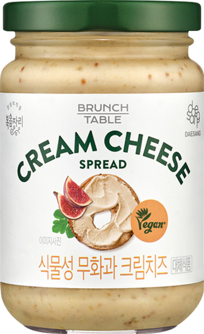 복음자리 식물성 무화과 크림치즈, 190g, 1개